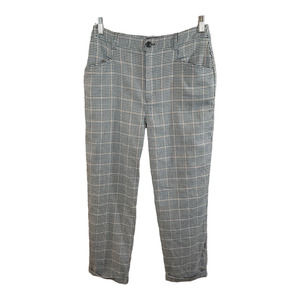 Urban Outfitters High Rise Cropped Houndstooth Pants Academia Preppy Women's 12